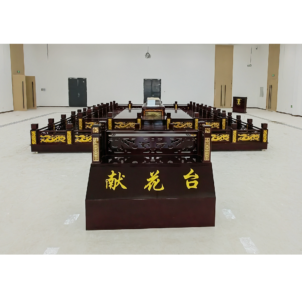 大厅实木瞻仰台（红）
